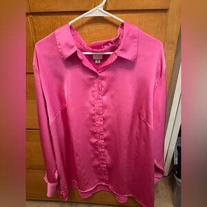 A new day pink button down